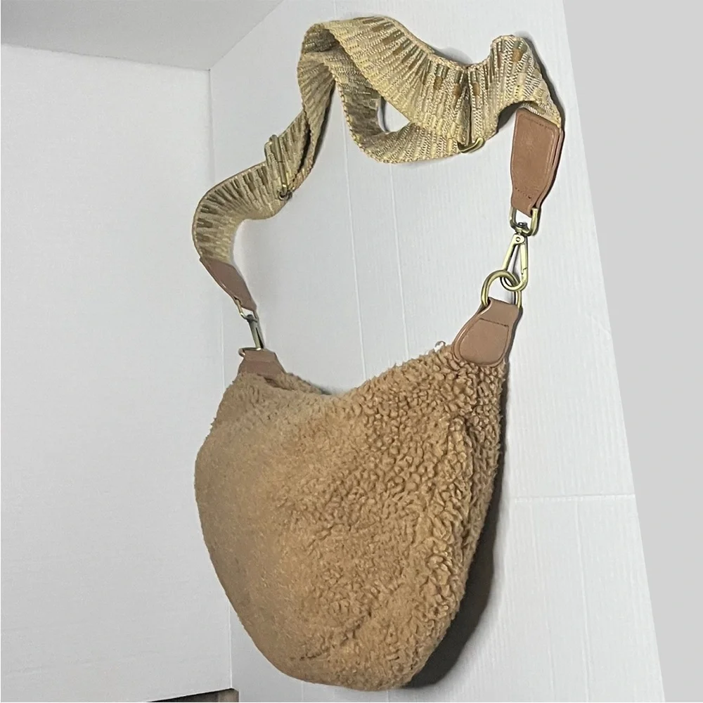 Anthropologie Sherpa Crossbody Bag